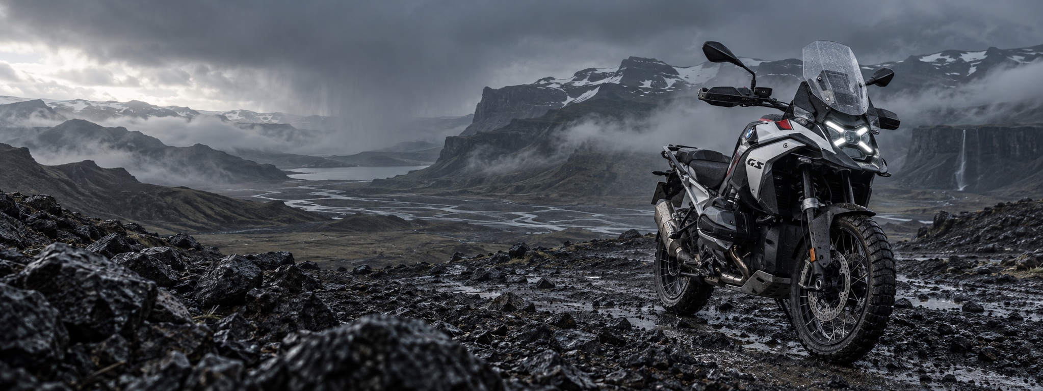 BMW Motorrad fitted with practical adventure equipment